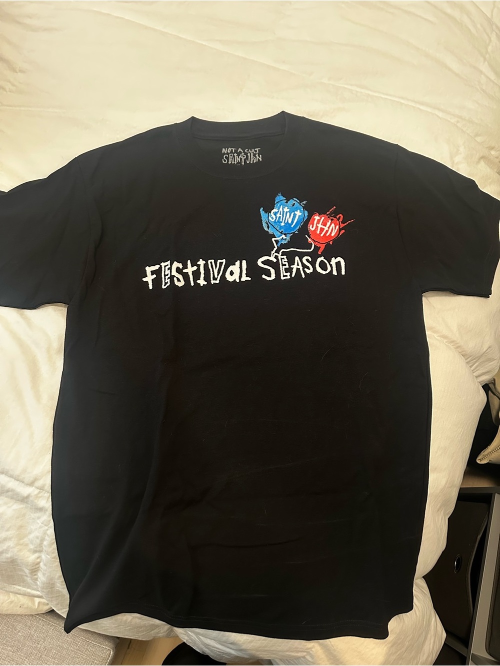 'Festival Season' Graphic Tee - Black